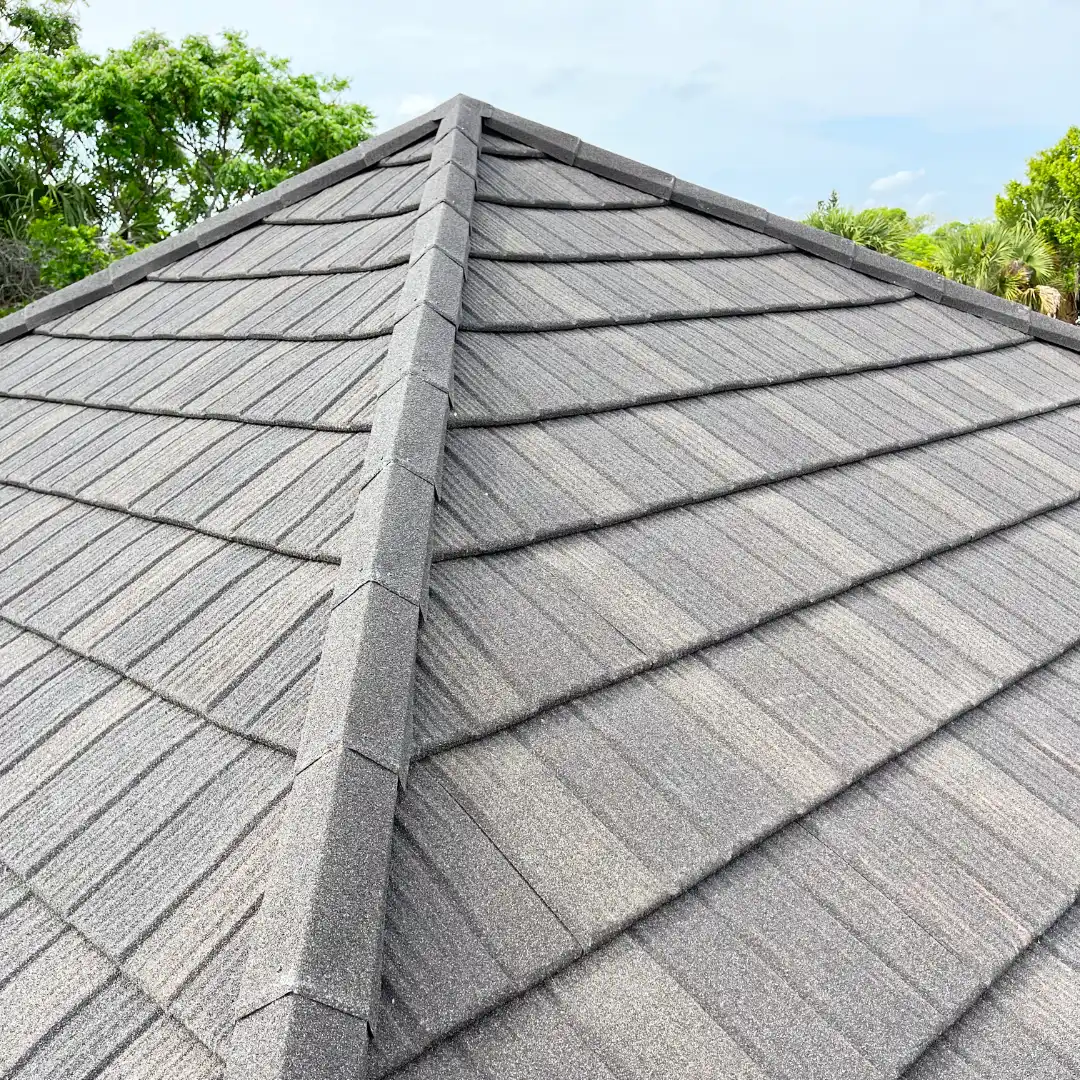 Charcoal Black Metal Shake Roof
