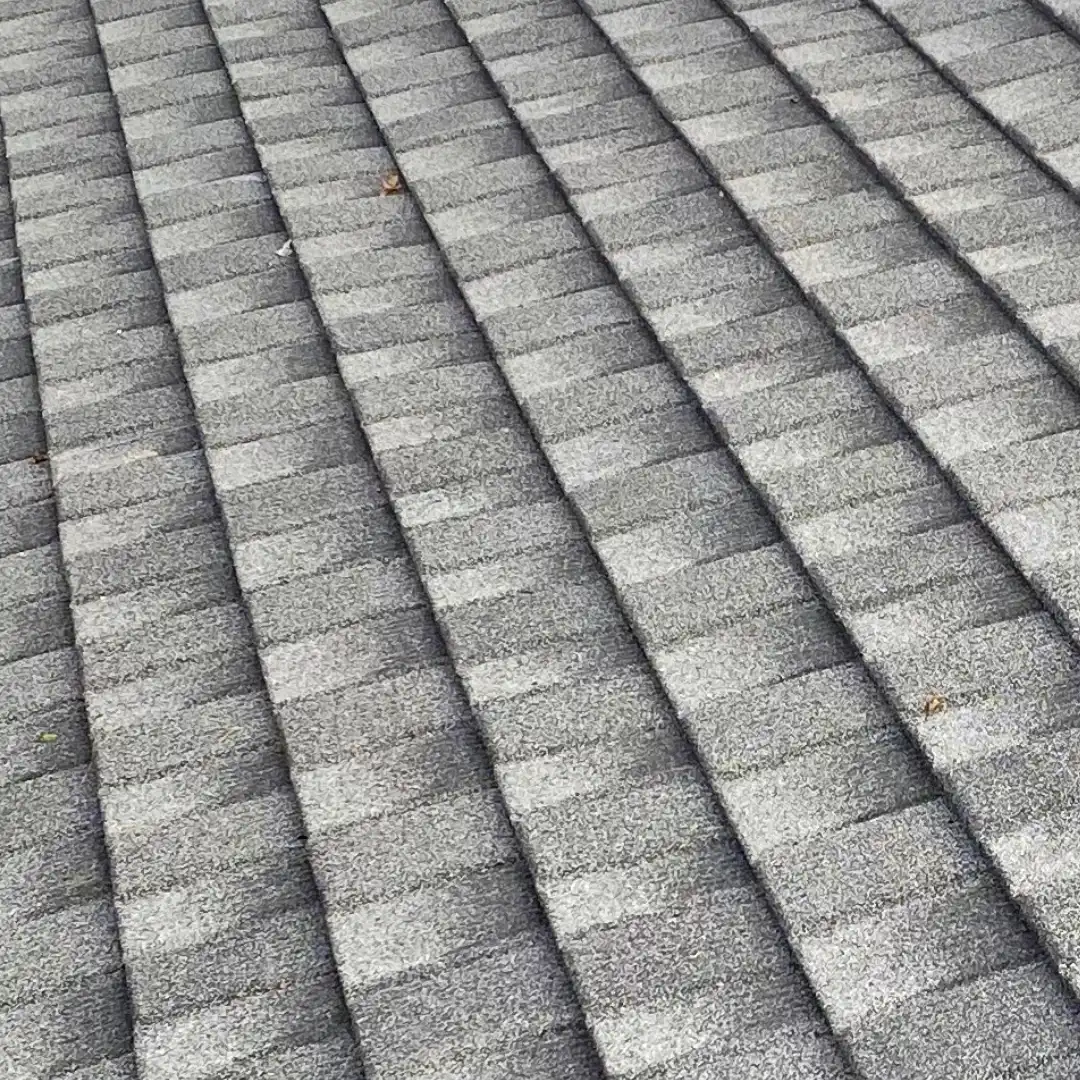 Charcoal Black Metal Shingle Roof